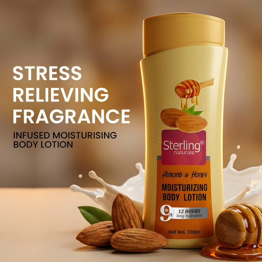 Almond & Honey Moisturizing Body Lotion | Superlight & Non-Sticky Moisturizer for Hydration Boost (330ml)