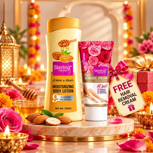 Sterling Naturals Body Lotion 330ml + FREE Hair Removal Cream