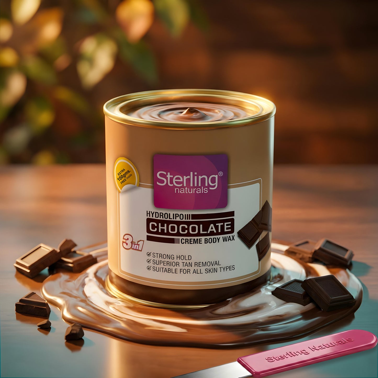 Chocolate Honey Crème D-Tan Wax | For Smooth & Less Painful Hair Removal (700g)