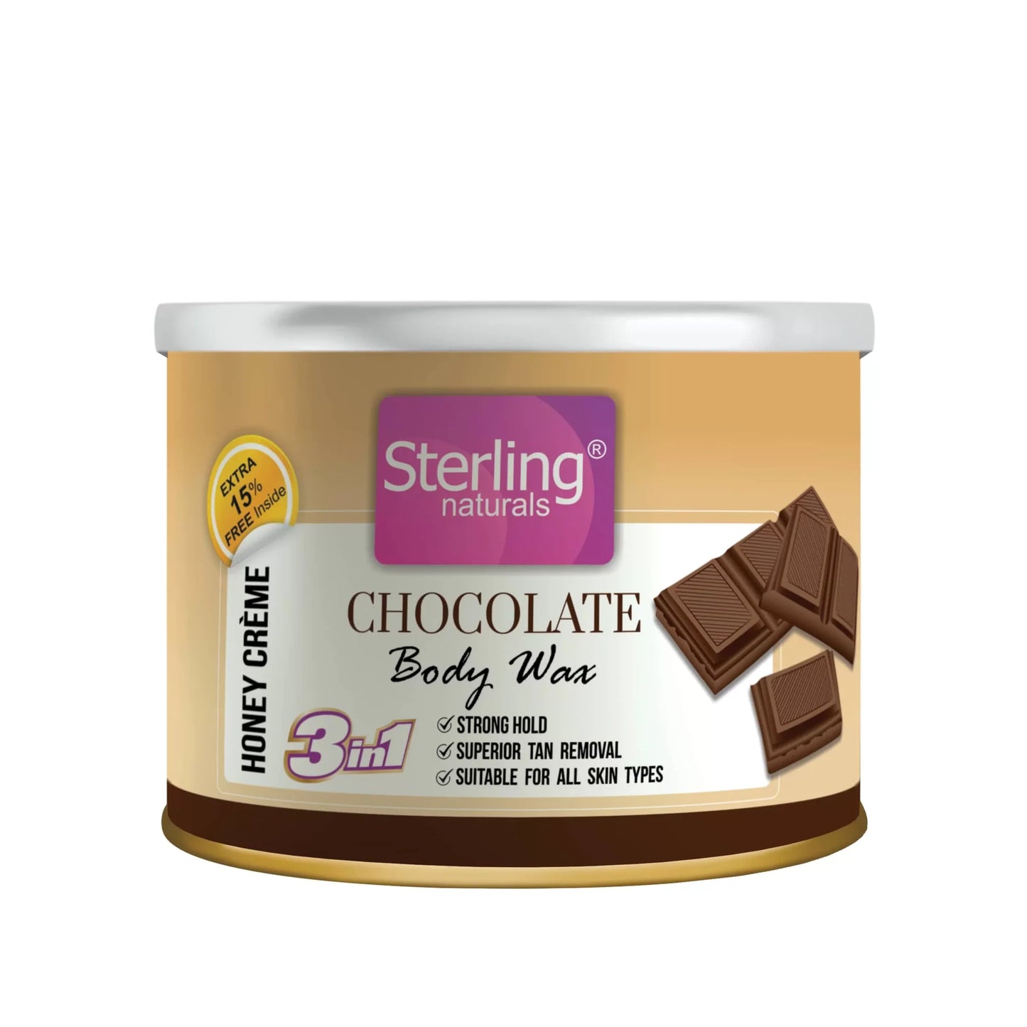 Chocolate Honey Crème D-Tan Wax | For Smooth & Less Painful Hair Removal (230g)