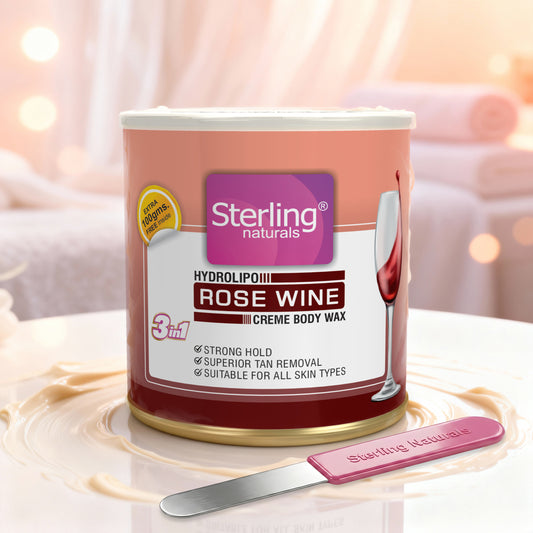 Rose Wine Honey Crème D-Tan Wax | For Smooth & Less Painful Hair Removal (700g)