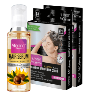 Hair Combo Serum + Shampoo Based Hair Color (Pack of 2) – Shade S1 (Black)