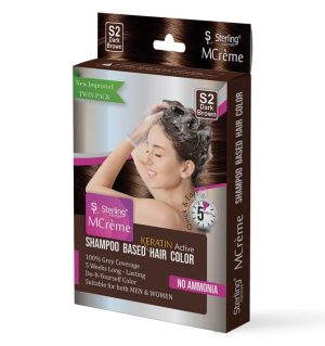Shampoo based Hair Color – Shade S2 (Dark Brown)