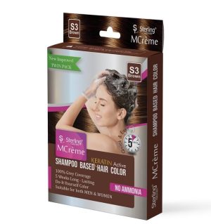 SHAMPOO BASED HAIR COLOR – SHADE S3 (BROWN)